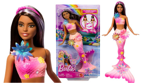Barbie Mermaid Blossoming Flowers Doll JDM73 3+