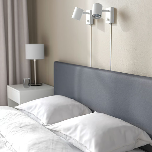 SÄBÖVIK Divan bed, Vissle grey, 140x200 cm