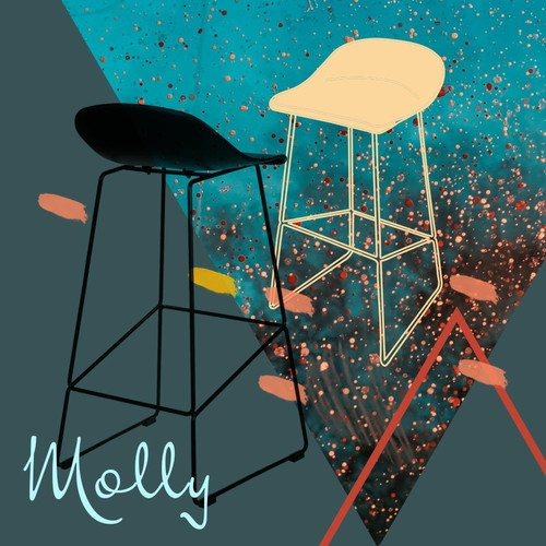 Bar Stool Molly High, black