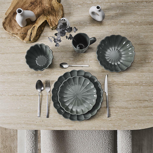 Ceramic Dinner Plate 27cm, grey