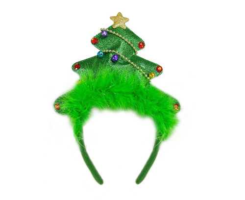 Christmas Tree Headband, Green