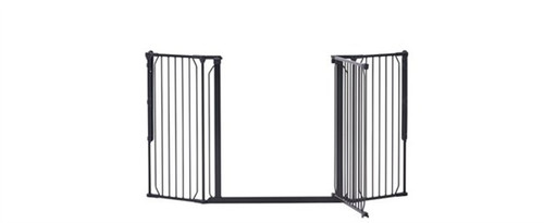 Baby Dan Carl Wide outdoor safety gate, black