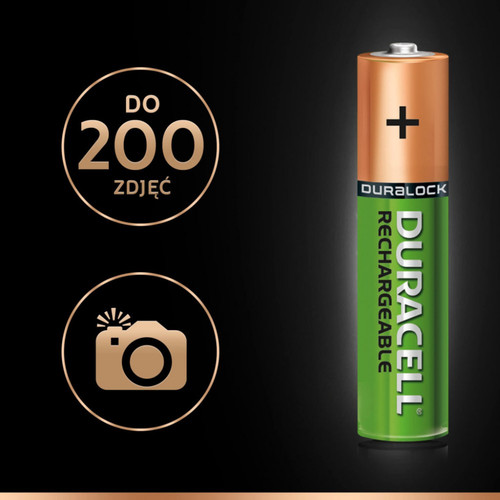 Duracell Rechargeable Battery AAA/LR3 750mAh B4 4pcs
