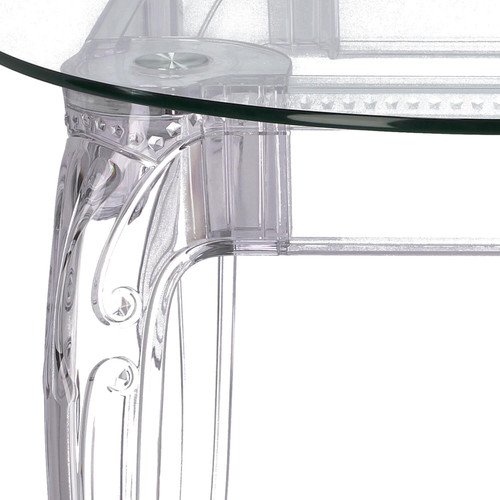 Table Ghost 80cm, transparent