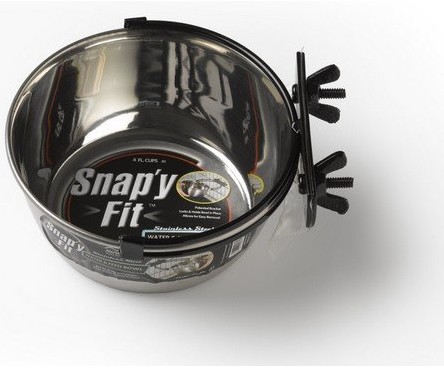 MidWest Snap'y Fit Water & Food Dog Bowl 900ml