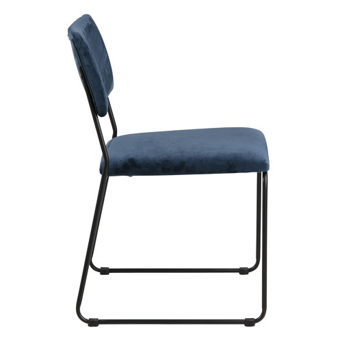 Chair Cornelia VIC, navy blue