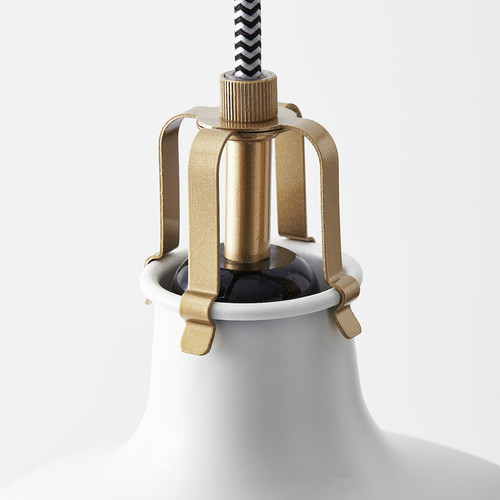 RANARP Pendant lamp, off-white, 23 cm