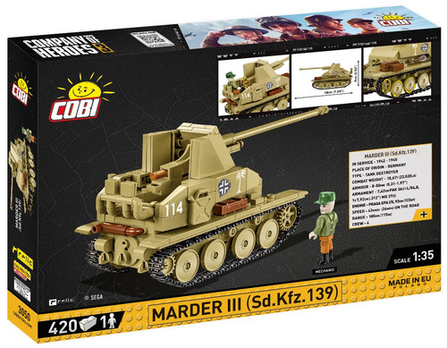 Cobi Blocks Marder III Sd.Kfz.139 420pcs 9+