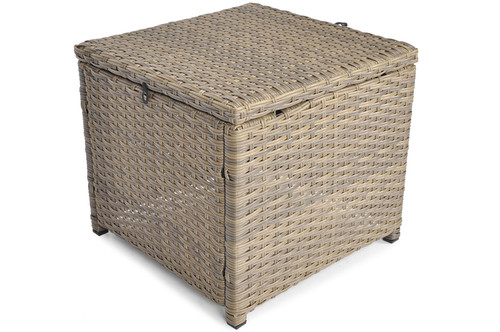 Large Garden Corner Sofa, Set with table, cappucino