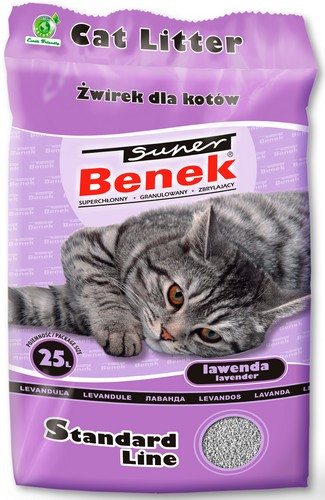 Cat Litter Super Benek Lavender 25L