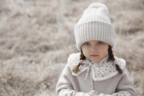 Elodie Details Wool Beanie Creamy White 0-6 months