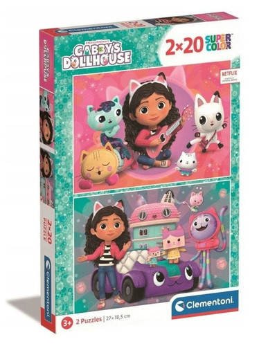 Clementoni Children's Puzzle Gabby's Dollhouse 2x20 3+