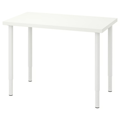 LINNMON / OLOV Desk, white, 100x60 cm