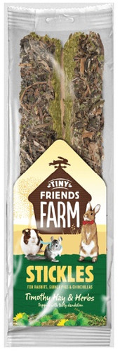 Tiny Friends Farm Stickles Timothy Hay & Herbs 100g