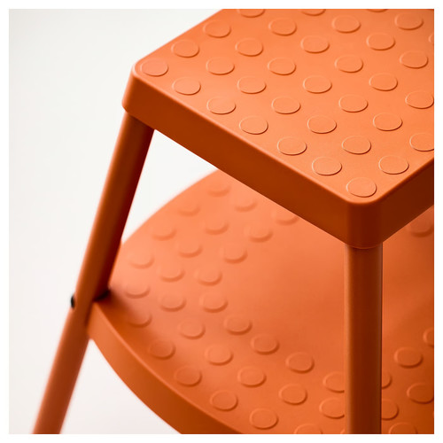 HADDARP Step stool, 4-way orange