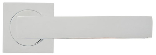 Door Handle Qubik, rose, chrome