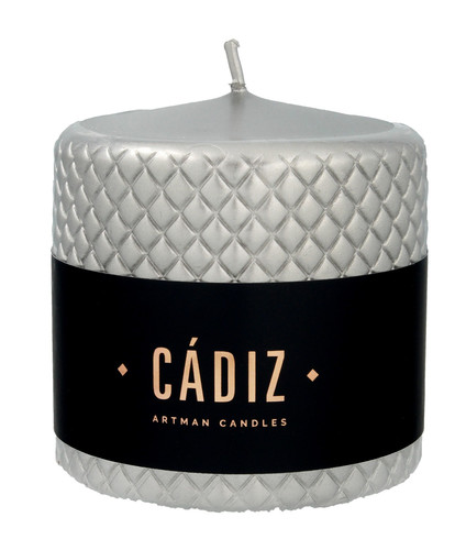 Artman Decorative Candle Cadiz, small, silver