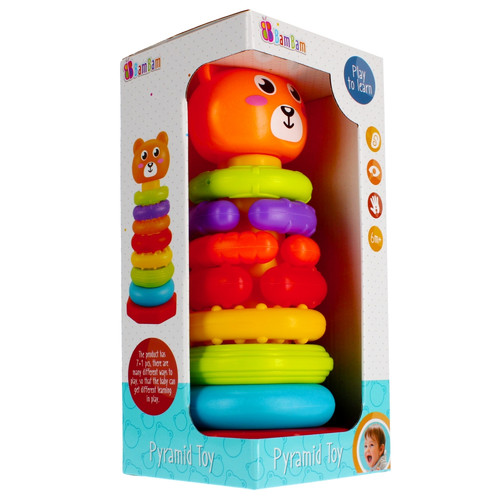 Bam Bam Pyramid Stacking Toy, assorted models, 6m+
