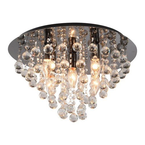 Ceiling Lamp London Crys 5x E14, black