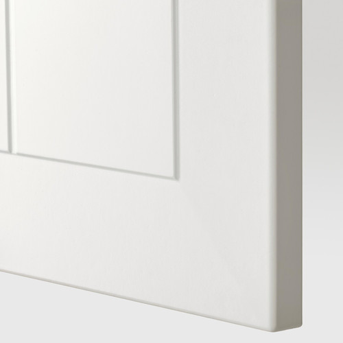 METOD Base cabinet with shelves, white/Stensund white, 40x37 cm
