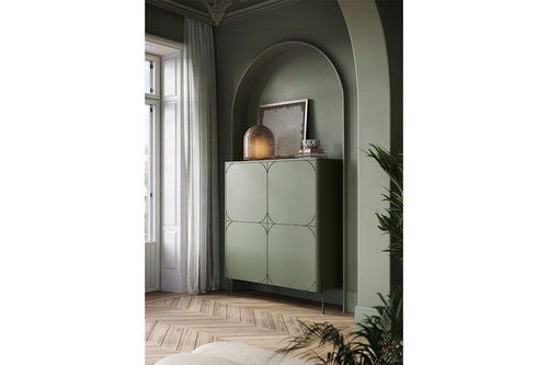 High Cabinet Sideboard Sonatia 120, olive