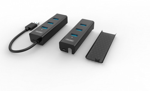 Unitek USB3.0 4-Port Hub 4x USB 3.0; BC1.2; BLACK; Y-3089