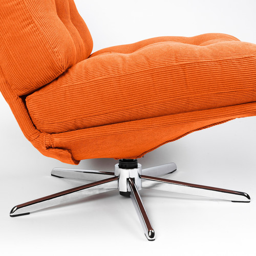 DYVLINGE Swivel armchair, Kelinge orange