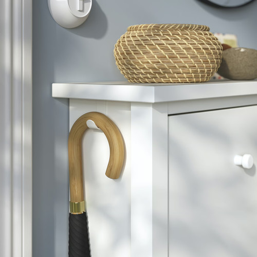 GULLABERG Shoe cabinet with 4 compartments, white, 105x22x107 cm