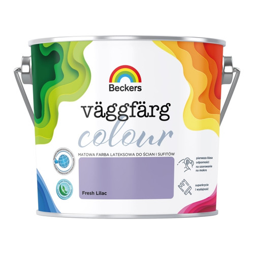 Beckers Matt Latex Paint Vaggfarg Colour 2.5l fresh lilac