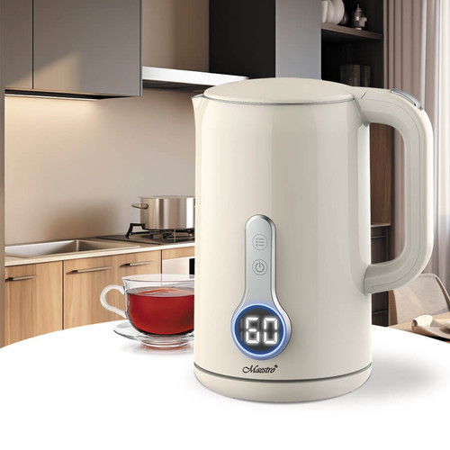 Feel Maestro 1.7L Double-Wall Electric Kettle with Temp Control MR-025-IVORY