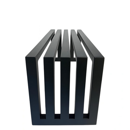 Architectural Modern Garden Bench 140cm, matt black