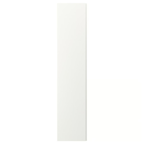 VIKANES Door with hinges, white, 50x229 cm