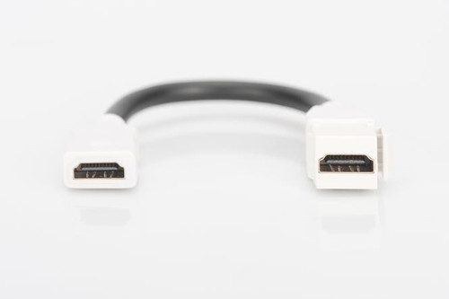 Digitus HDMI 2.0 Keystone Jack for DN-93832, with 12cm cable pure white (RAL 9003)