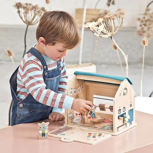 LILLIPUTIENS Wooden Playset My First School 3+