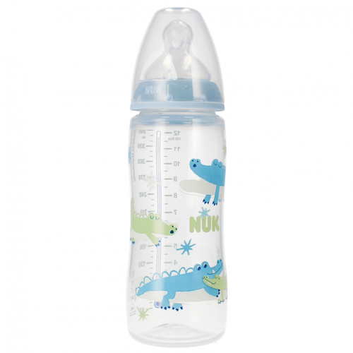 NUK First Choice Plus Baby Bottle with Temperature Control 300ml 6-18m, blue
