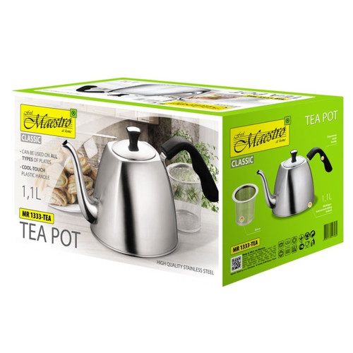 Feel Maestro 1.1L Stainless Steel Teapot/Herbal Infuser MR-1333-TEA