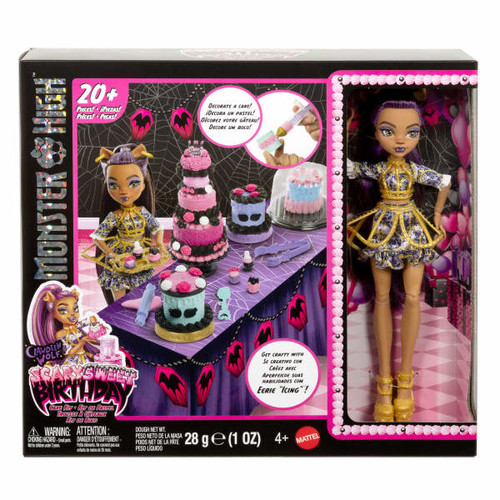 Monster High Sweet-Scream Birthday DIY Cake Set and Doll JBG78 WB3 4+