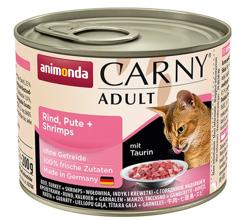 Animonda Carny Adult Beef, Turkey & Shrimps Wet Cat Food 800g