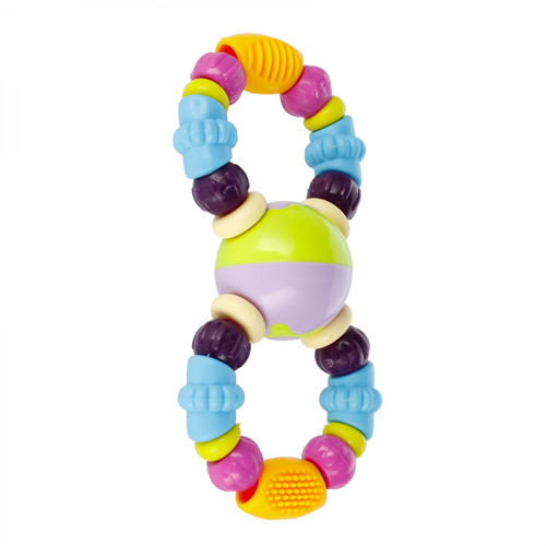 Bam Bam Rattle Beads, assorted colours, 4m+
