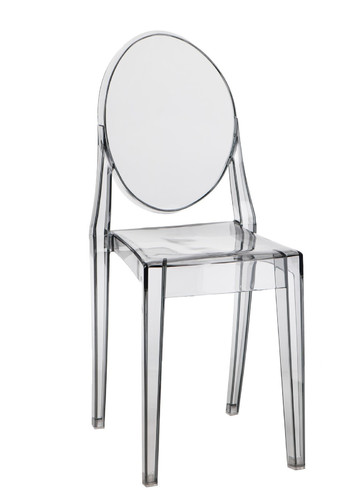 Chair Viki, grey, transparent
