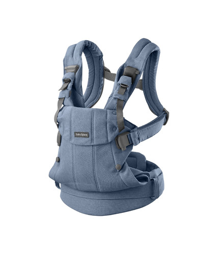 BABYBJORN Baby Carrier Harmony, Woven, Blue mélange, 0-3y