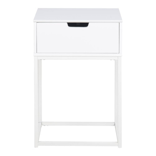 Nightstand Bedside Table Mitra, white