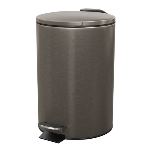 GoodHome Bathroom Waste Bin Koros 3l, soft close, titanium