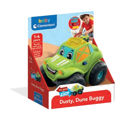 Clementoni Baby Dusty Dune Buggy Pullback 12m+
