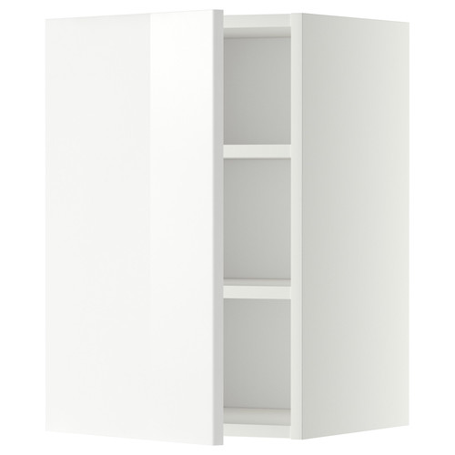 METOD Wall cabinet with shelves, white/Ringhult white, 40x60 cm