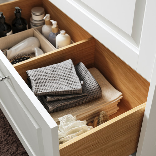 TÄNNFORSEN Wash-stand with drawers, white, 80x48x63 cm