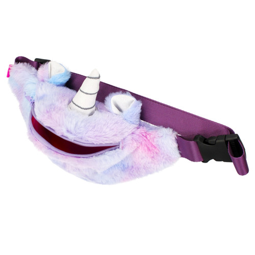 Starpak Plush Waist Bag Fanny Pack Unicorn, purple