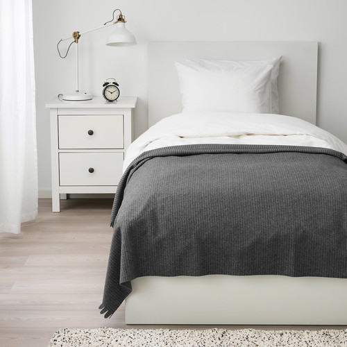 TJÄRBLOMSTER Bedspread, grey, 150x210 cm