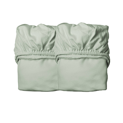 LEANDER Sheet for baby cot 2 pcs, Sage Green