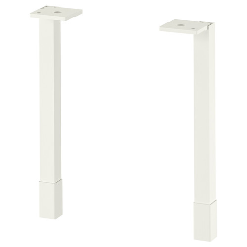 ENHET Legs f cabinet, white, 23.5 cm